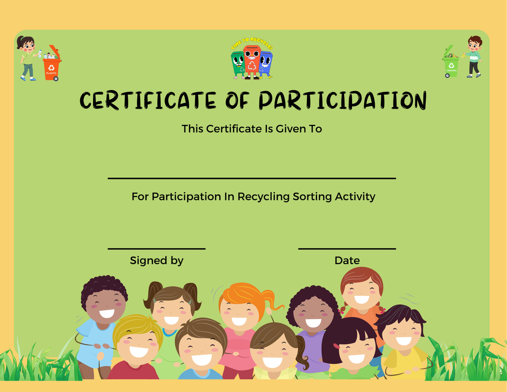 Printable Recycling Sorting Activity