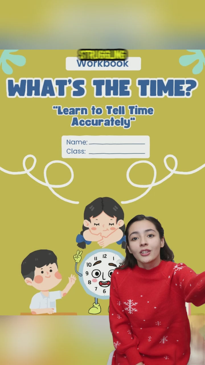 Printable What's the Time Activity Workbook - 120pages