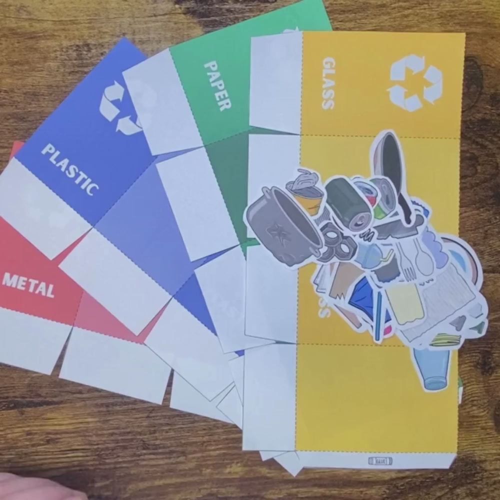 Printable recycling Sorting Activity and Certificate of Participation